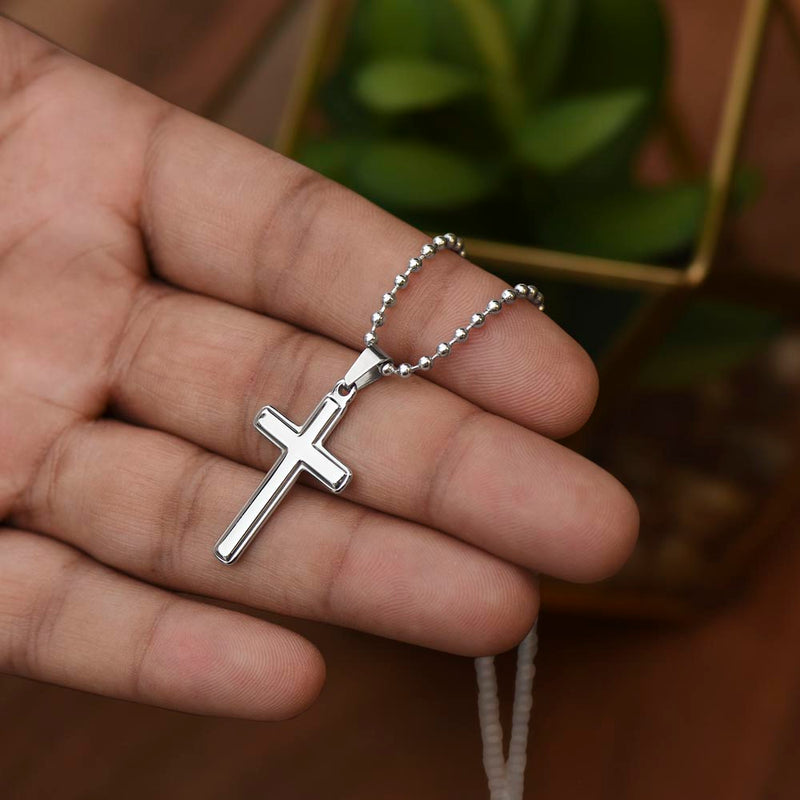 Rebellious Gal Stainless Steel Cross Necklace – Where Bold Faith Meets Fierce Style