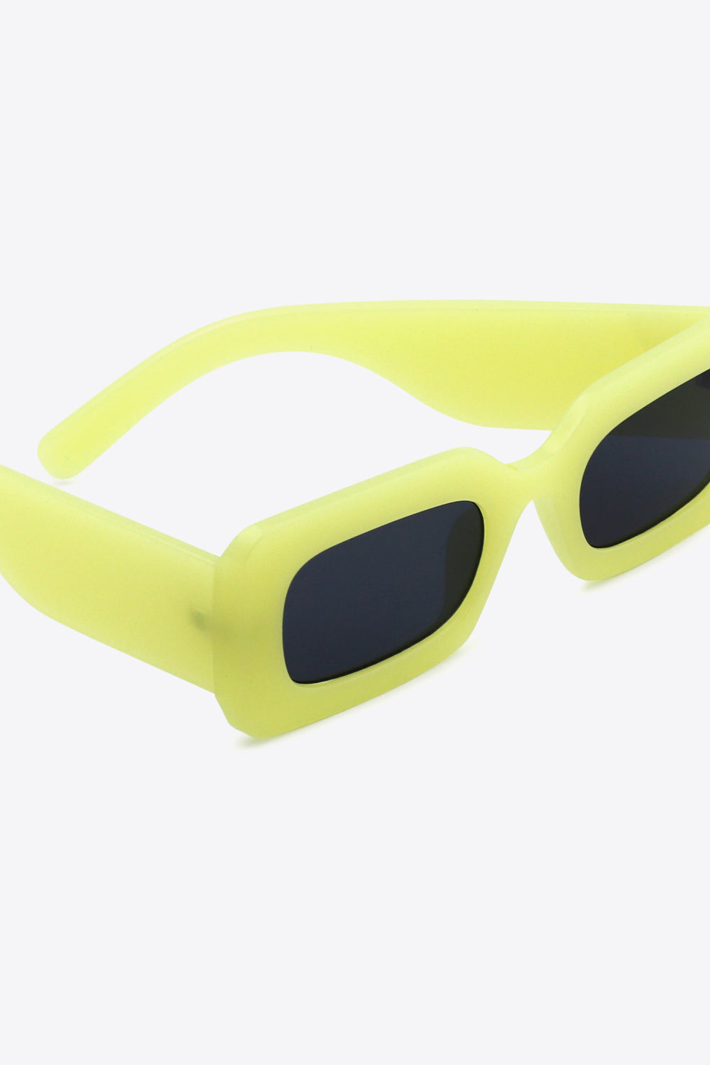 Structured rectangle sunglasses clean aesthetic
