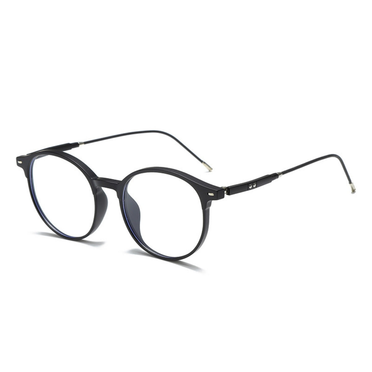 Classic round frame glasses with acetate finish