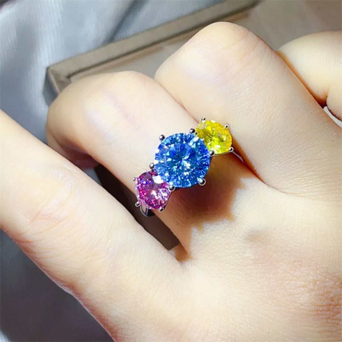 Platinum plated ring with high shine finish