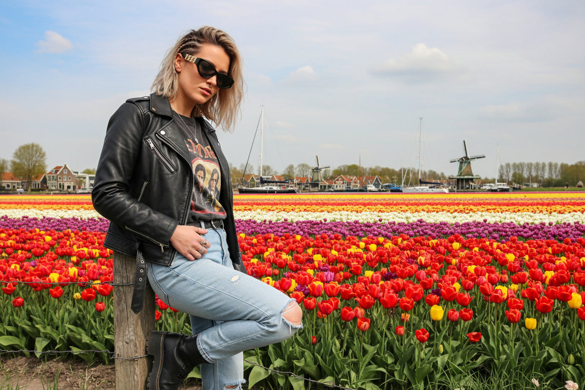 rebellious dutch girl wearing glasses