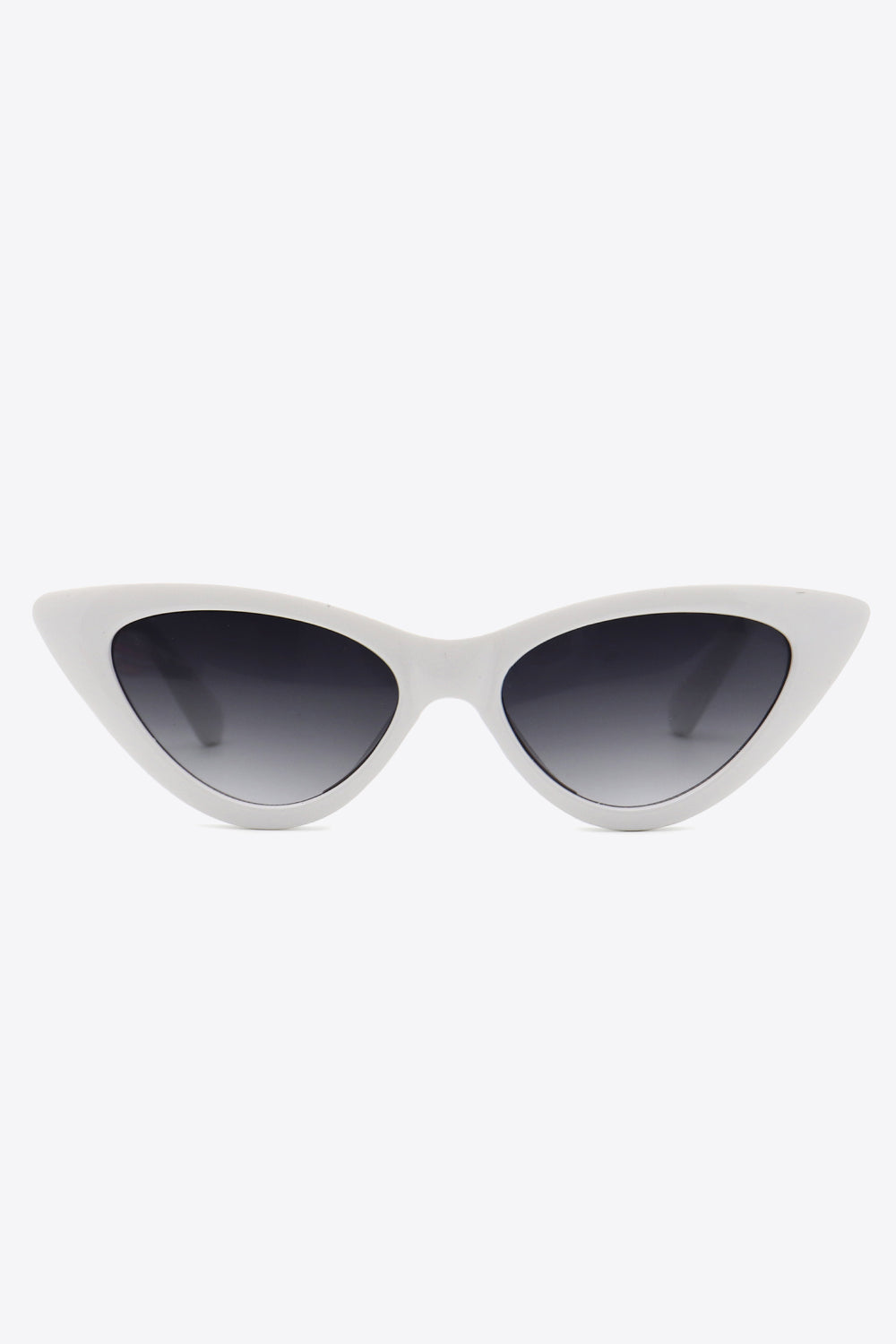 Modern cat-eye sunglasses minimalist background