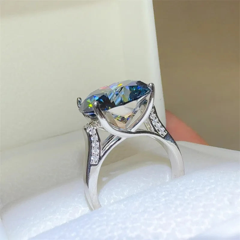 Rebellious Gal massive 10 carat moissanite ring for fearless style