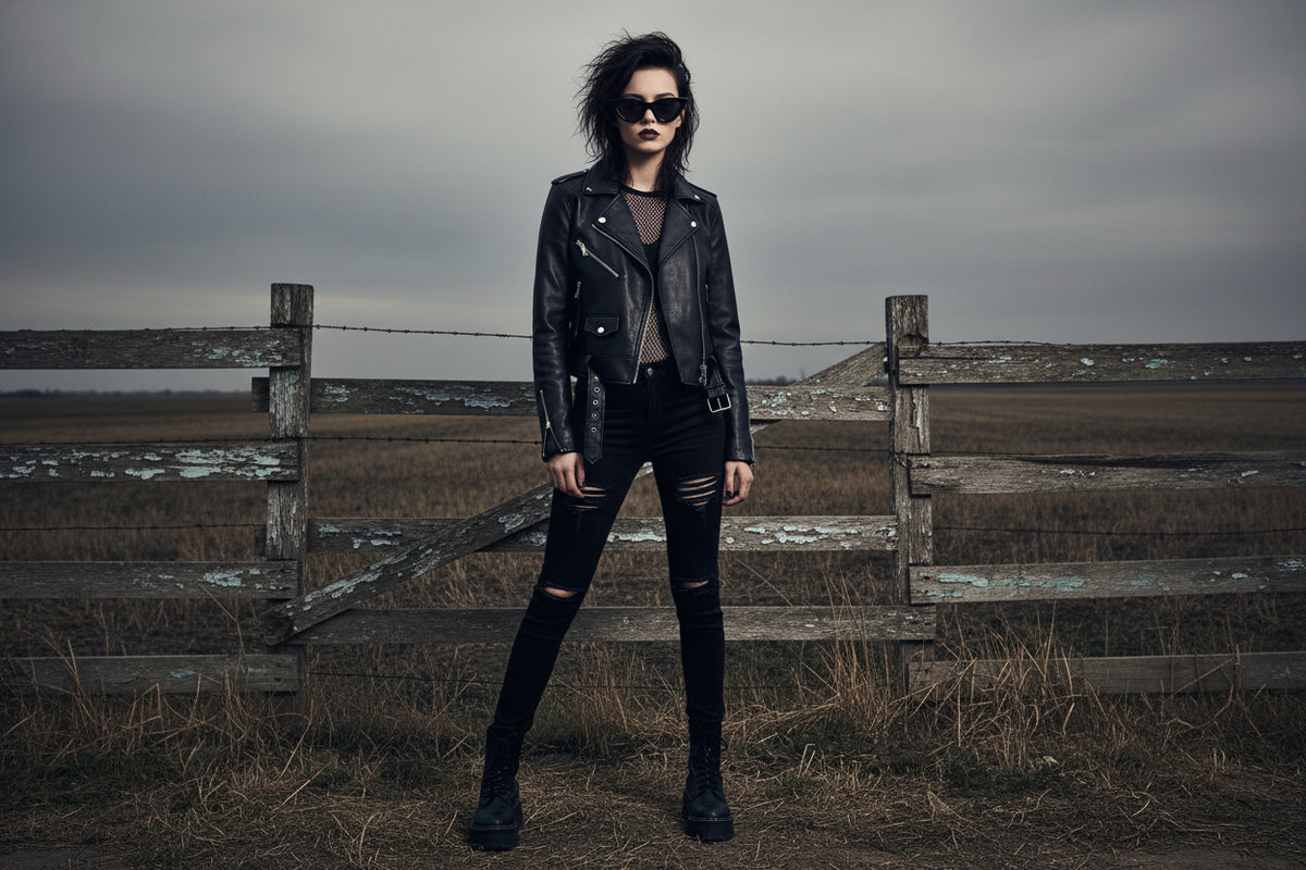 Close-up of chain detail on sunglasses frame
