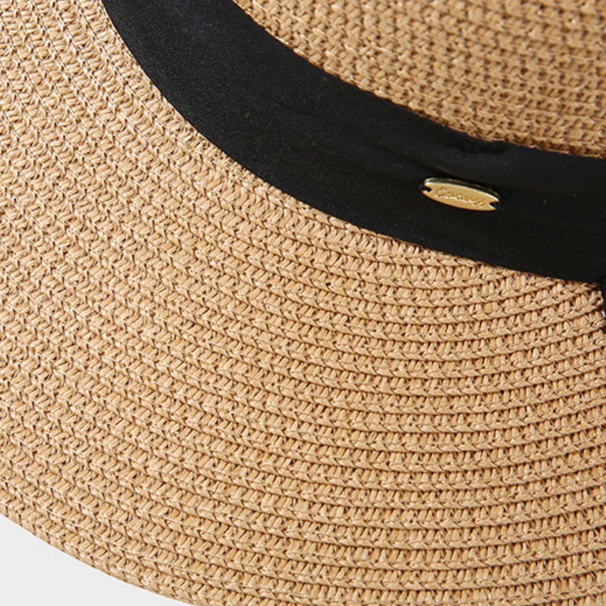 Minimalist background wide brim sun hat