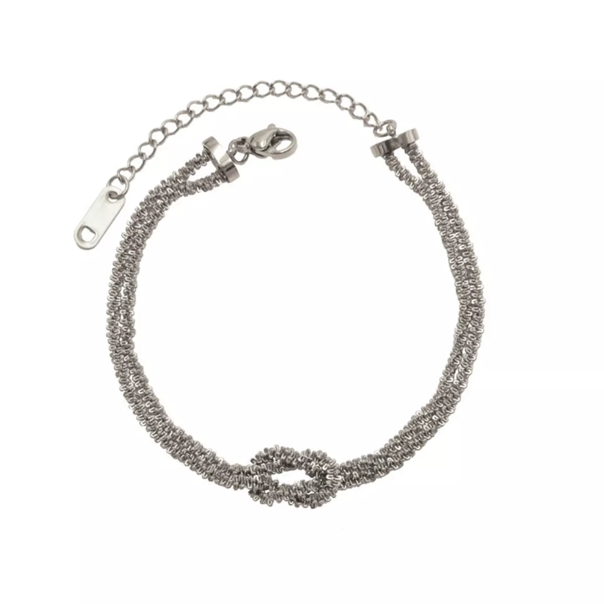 Premium stainless steel twisted chain in 18K gold for bold fashion statements in Silver