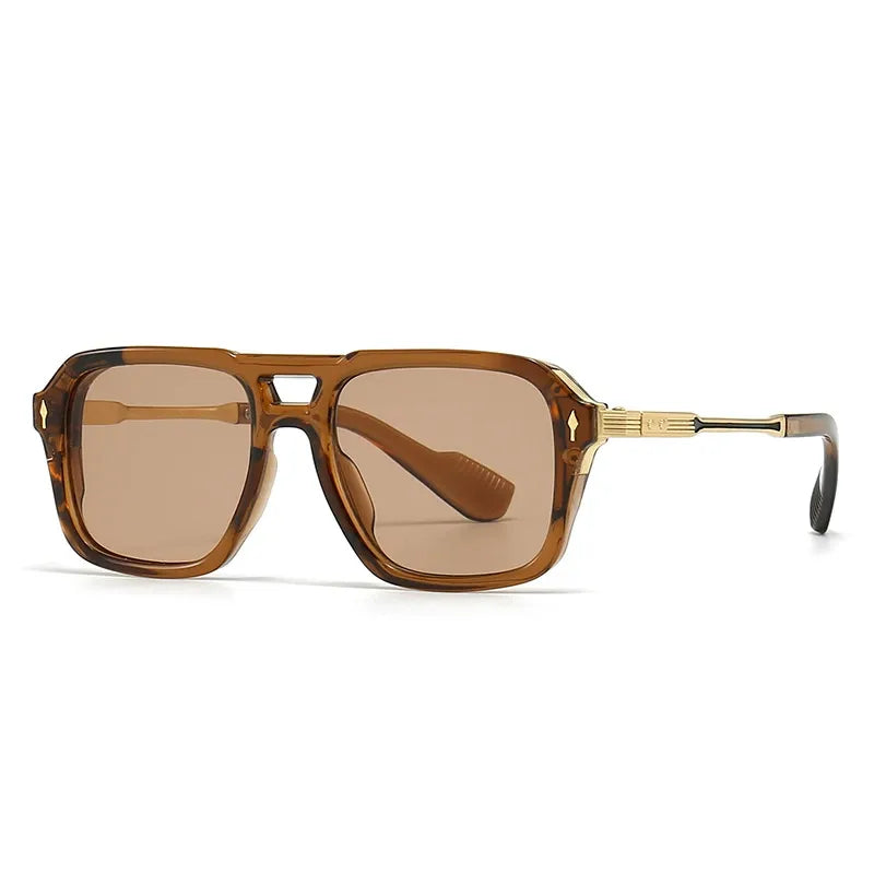 Side profile of square sunglasses