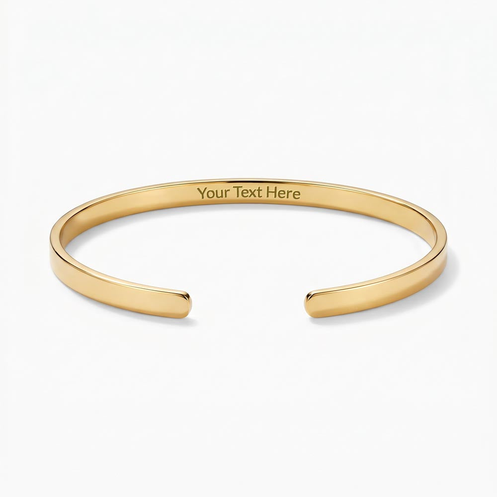 Personalized Engraved Cuff Bracelet - view 7