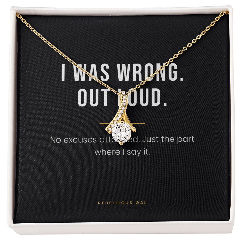 I'm Sorry Necklace - I Was Wrong, Out Loud - view 3