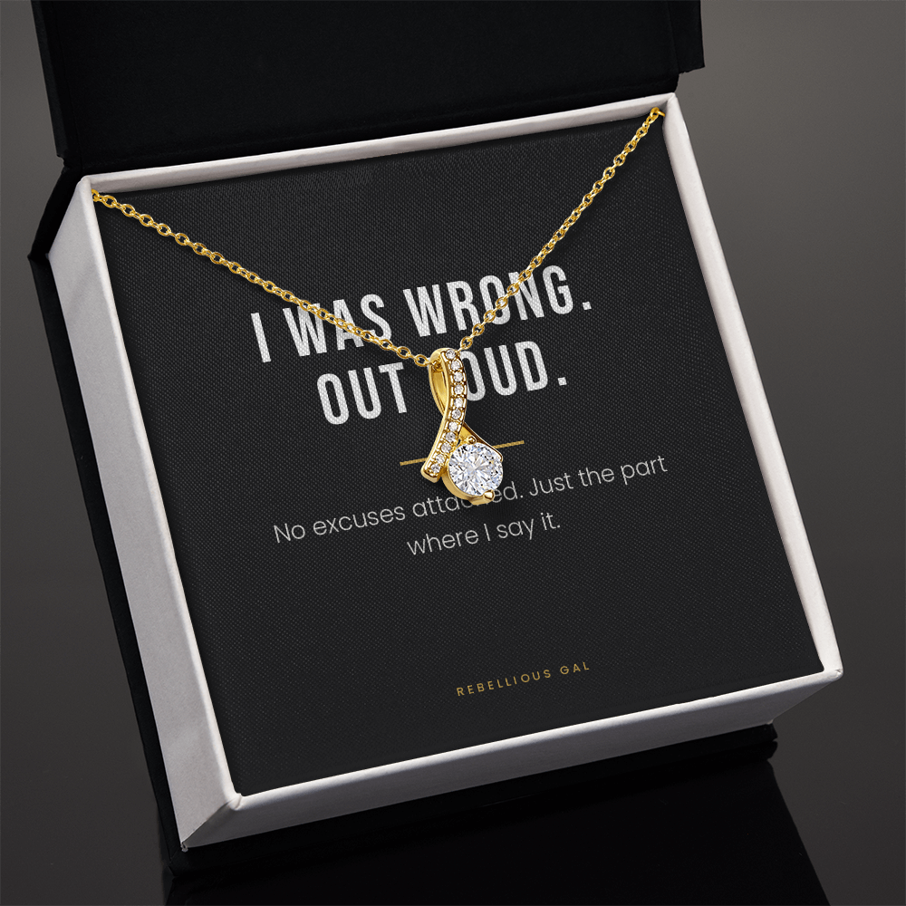 I'm Sorry Necklace - I Was Wrong, Out Loud - view 4