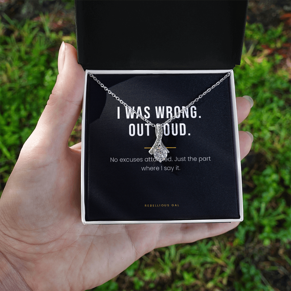 I'm Sorry Necklace - I Was Wrong, Out Loud - view 2