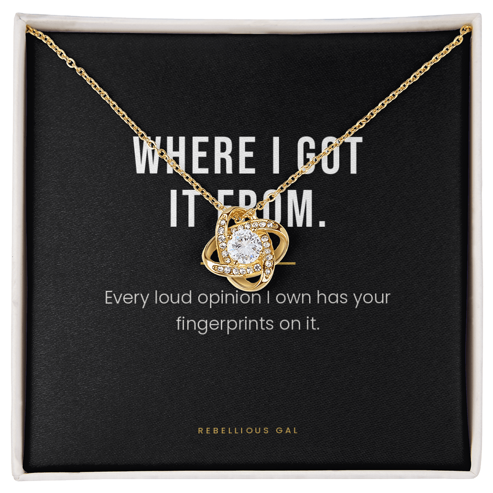 Mom Necklace - Where I Got It From - view 3
