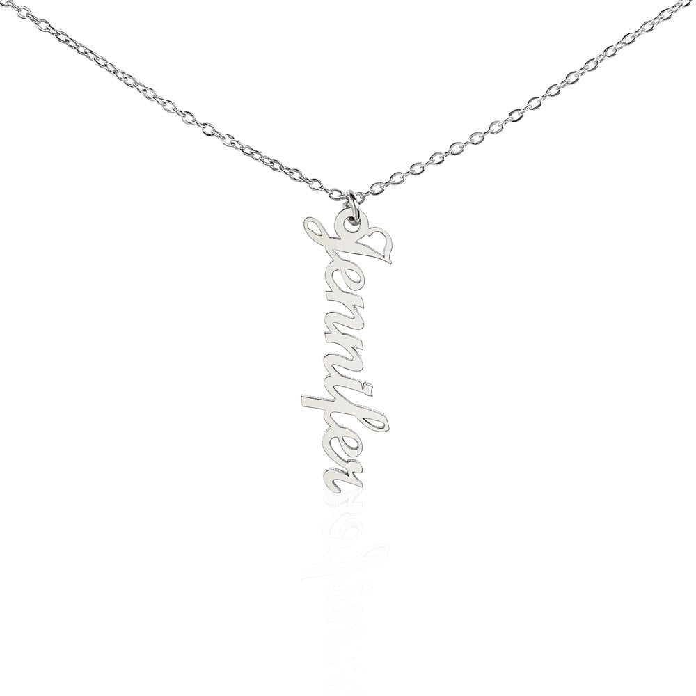 Personalized Vertical Name Necklace – A Stylish Gift They'll Cherish Forever