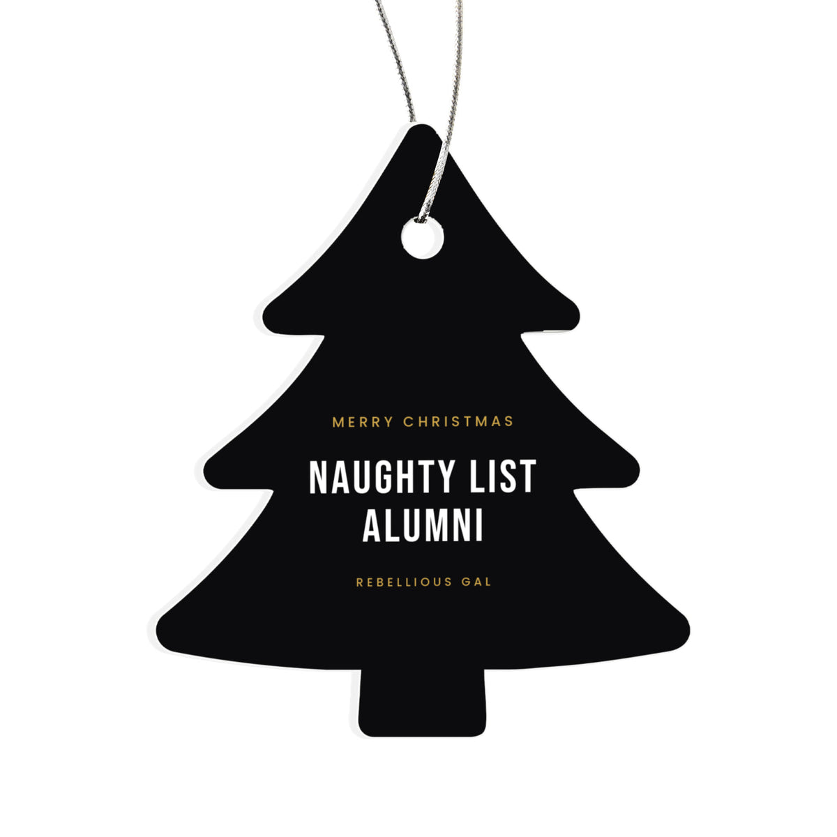 Naughty List Alumni Acrylic Christmas Ornament - view 6