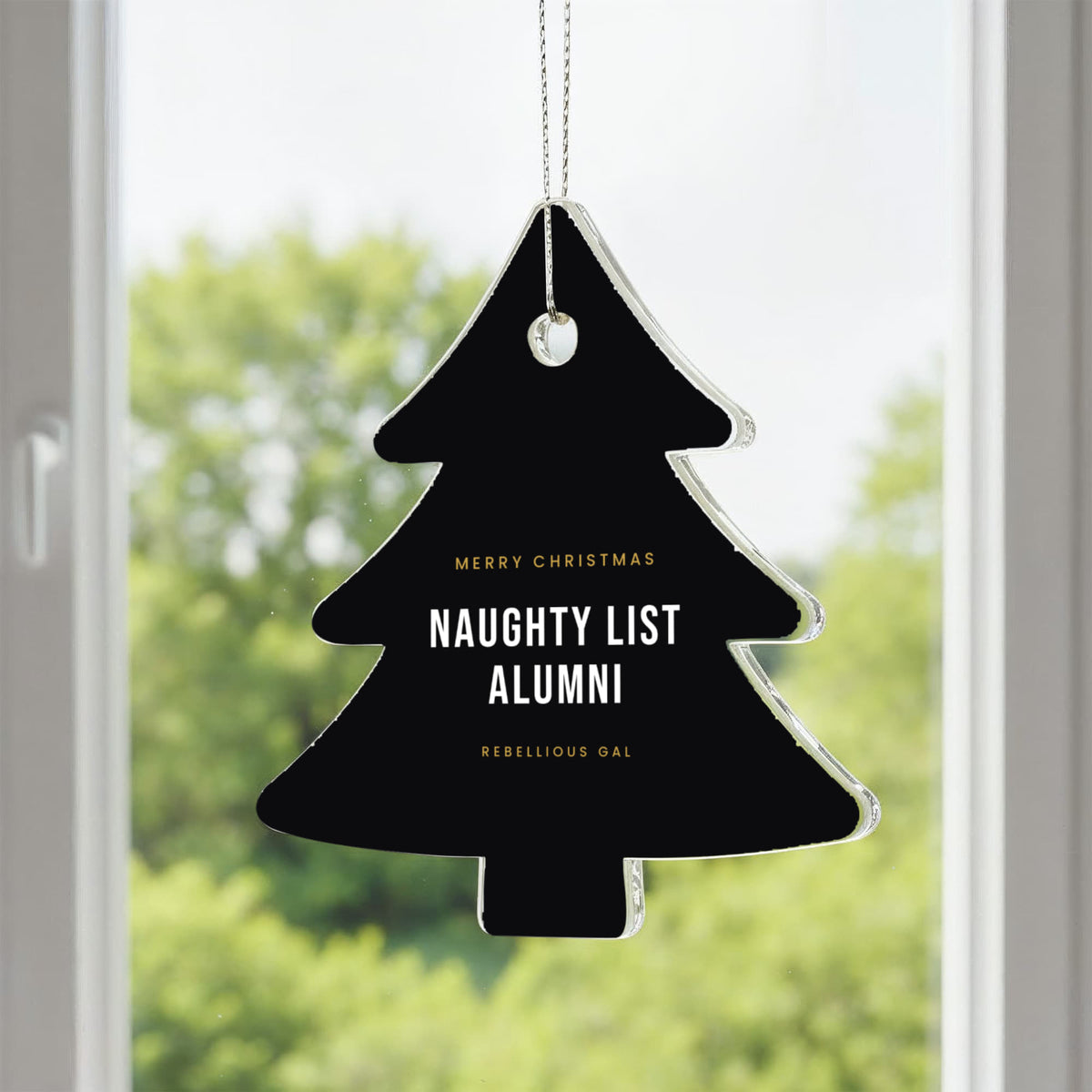 Naughty List Alumni Acrylic Christmas Ornament - view 3