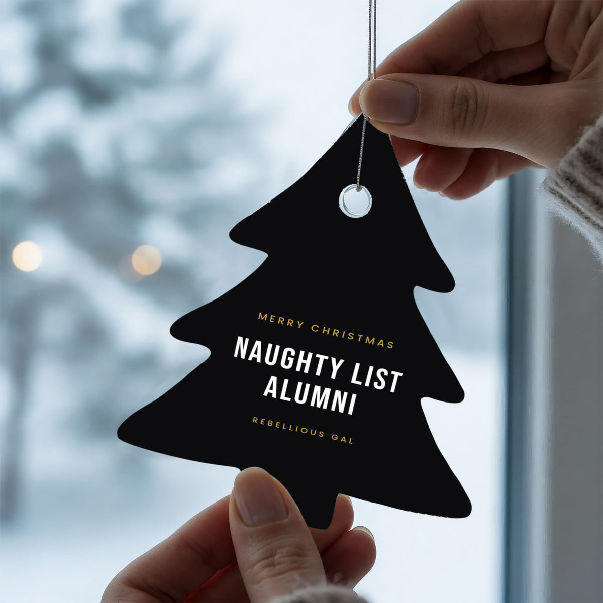 Naughty List Alumni Acrylic Christmas Ornament - view 5