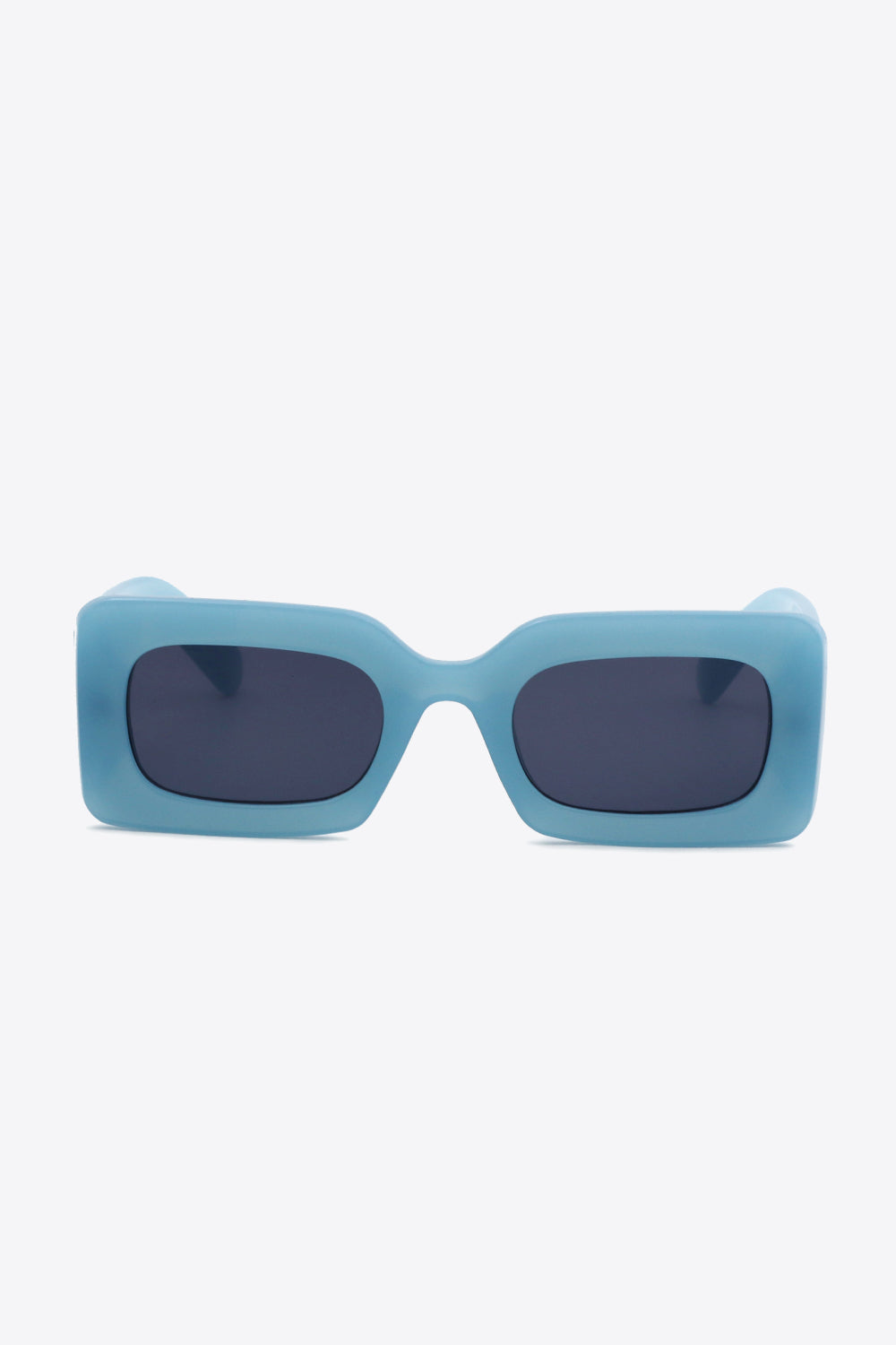Side profile of rectangle sunglasses lightweight design