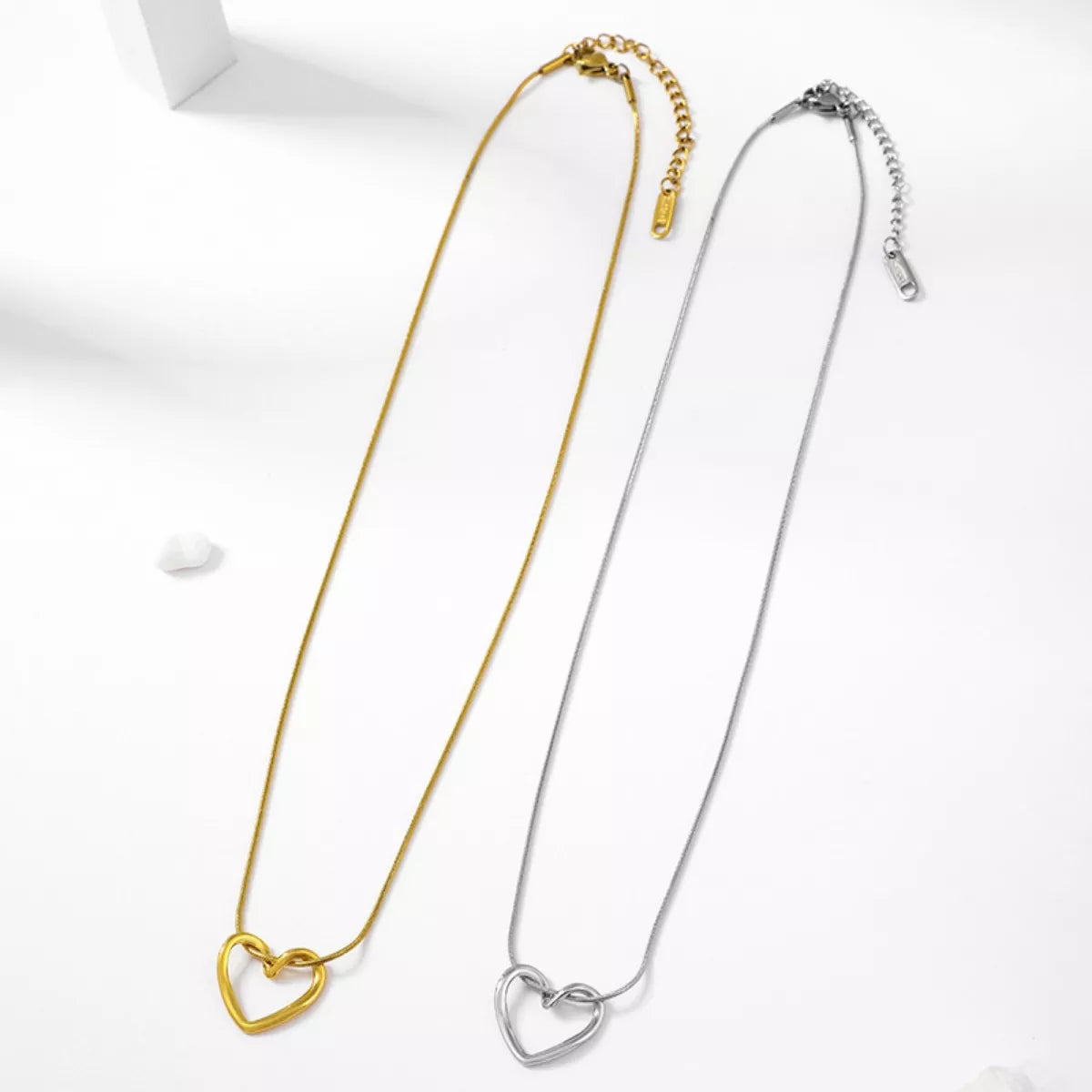 Detailed heart shape and gold plating on pendant necklace trend focus