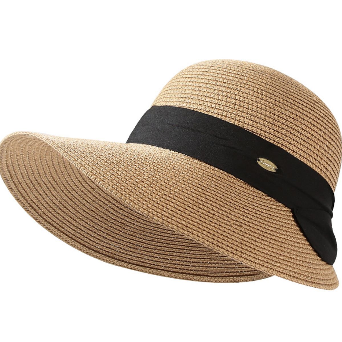 Lightweight wide brim hat beach look