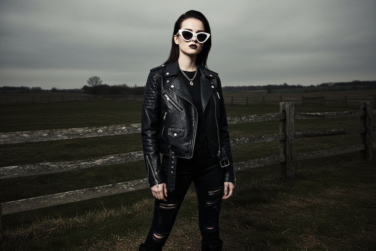 Chain detail cat-eye sunglasses with UV400 lenses