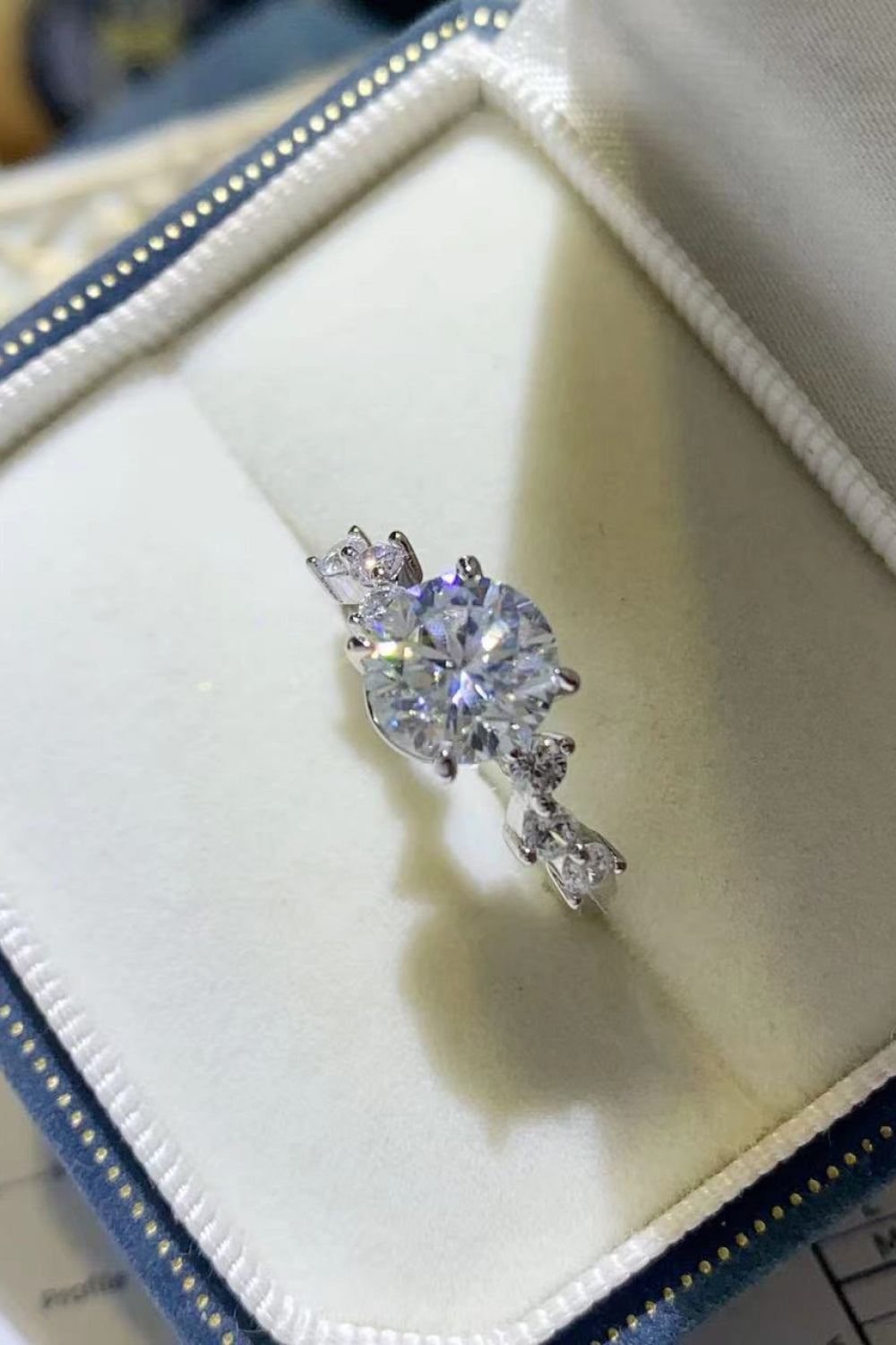 Rebellious Gal 2CT Moissanite Ring - Display Box Shot