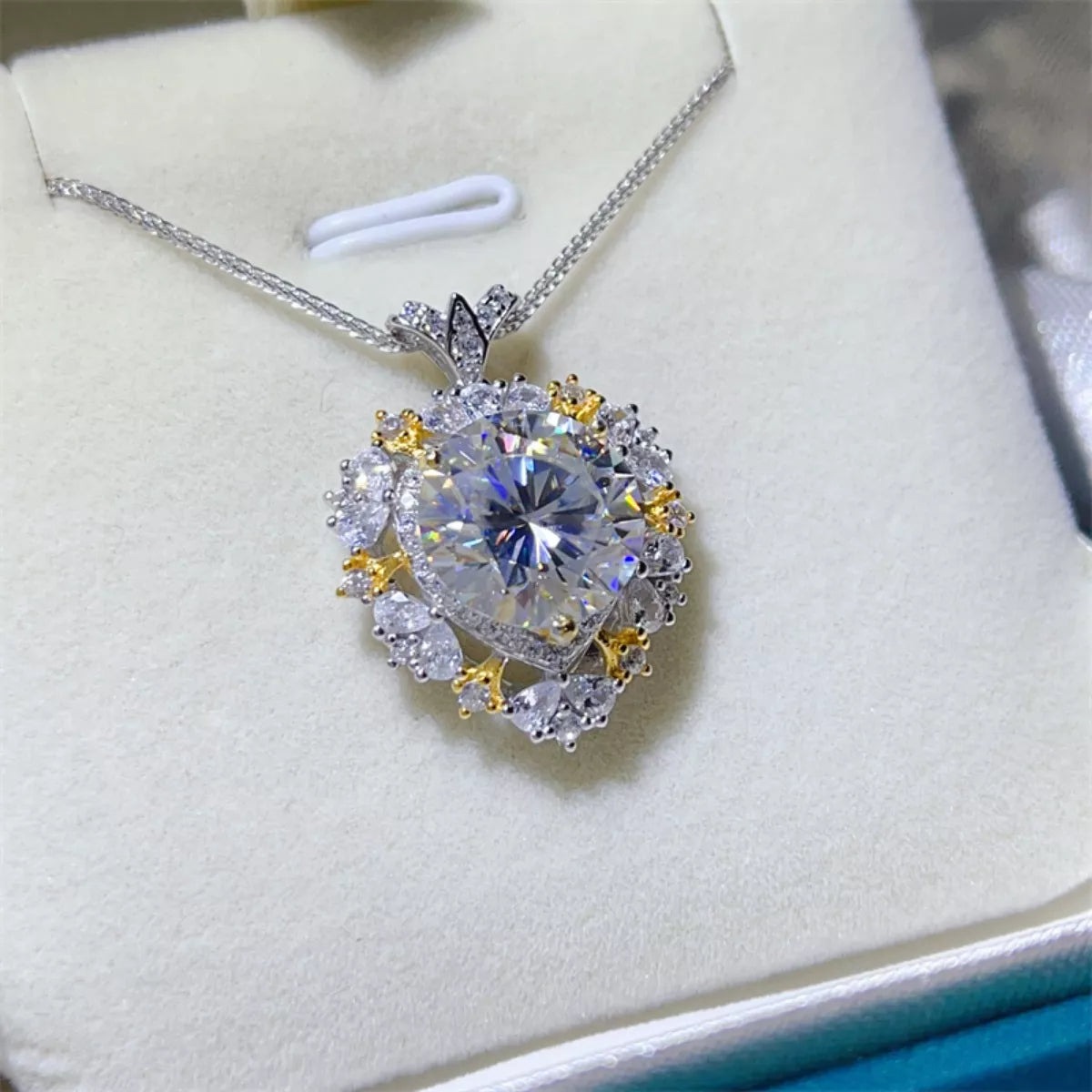 5 Carat Platinum Plated Necklace Displace Case - Lady of Rose Titanic Necklace Display Case - Rebellious Gal Neclace